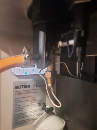 Estufa de gas BUTSIR Beige/Negro