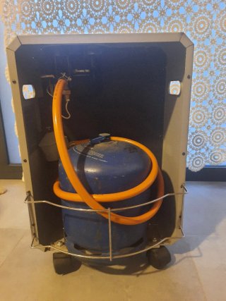 Estufa de gas BUTSIR Beige/Negro
