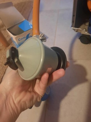 Estufa de gas BUTSIR Beige/Negro