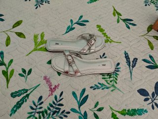 Sandalias plateadas