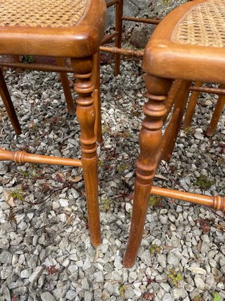 Sillas estilo Napoleón (madera y ratán)