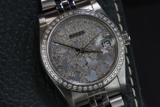 Rolex Datejust 68274 31mm Mariposas Diamantes