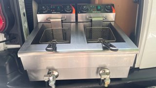 Freidora Industrial Doble VEVOR Eléctrica