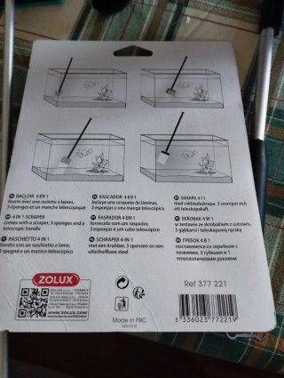 Zolux Raspador Telescópico Acuario 4 en 1