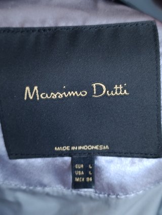 Anorak Massimo Dutti Gris Talla L
