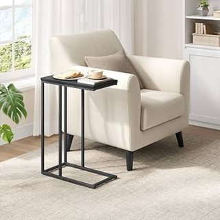 Mesa auxiliar negra sofa