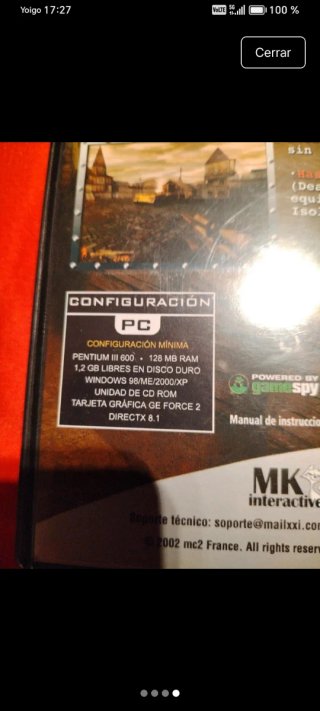 Juego PC Iron Storm MK Interactive