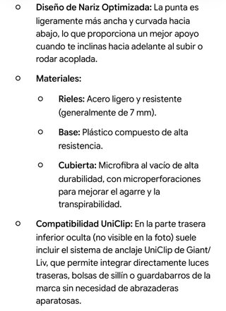 Sillín Liv Approach / Particle Flow – Mujer –
