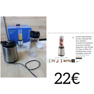 Minibatidora Russell Hobbs Mix & Go