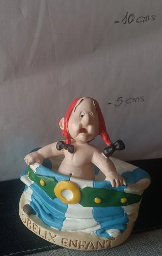 Figura resina Obelix niño 58 Astérix Plastoy Atlas
