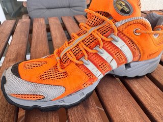 Zapatillas Adidas Climacool Naranja y Gris