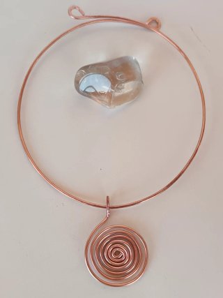 Conjunto de cobre artesanal