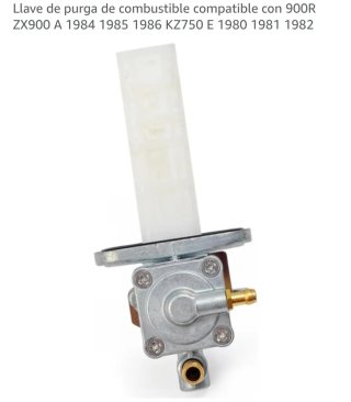 Llave de purga de combustible con filtro