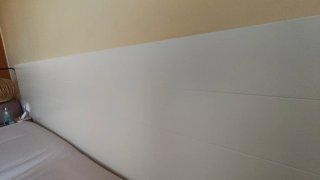 Cabecero de madera blanco