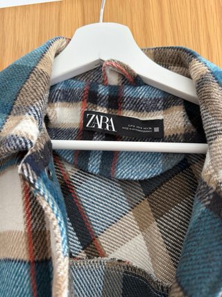 Sobrecamisa Zara cuadros M