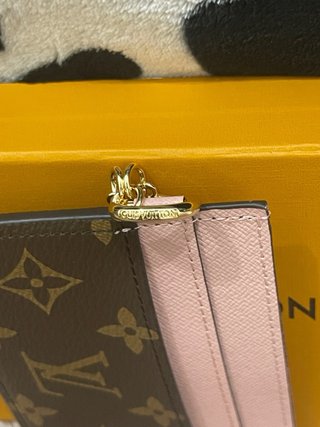 Carteira Louis Vuitton Monograma Rosa e Marrom
