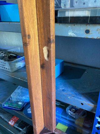 Mesa auxiliar madera para BBQ con ruedas
