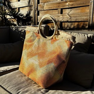 Bolso Capazo Playa Boho Chic Zigzag
