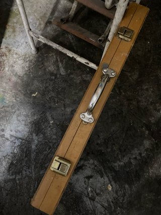 Maleta grande madera Bellas Artes