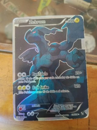 Carta Pokémon Zekrom Básico PV 130