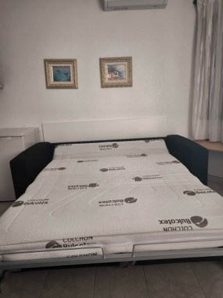 Divano Letto 3 Posti + Materasso 140cm