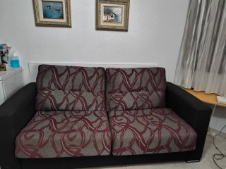 Divano Letto 3 Posti + Materasso 140cm