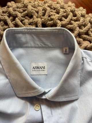 Camisa Armani Collezioni Talla 39 Azul