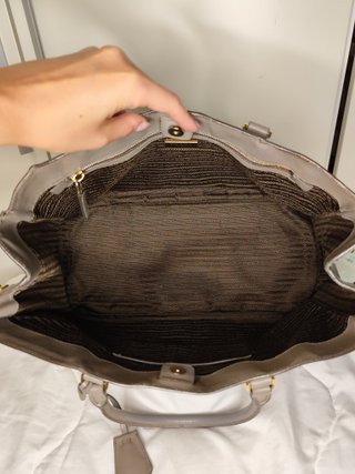 Borsa Prada Galleria Large Grigia