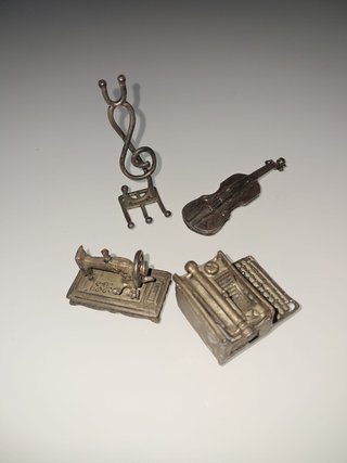 Lote 7 Miniaturas Metal Vintage - Años 80', Pátina