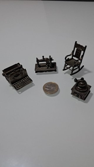 Lote 7 Miniaturas Metal Vintage - Años 80', Pátina