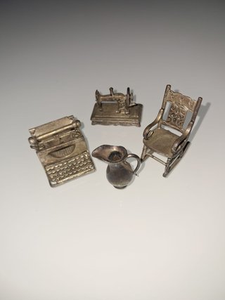 Lote 7 Miniaturas Metal Vintage - Años 80', Pátina