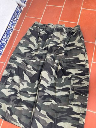 Pantalón Cargo Camuflaje Y2k Shorts Militares