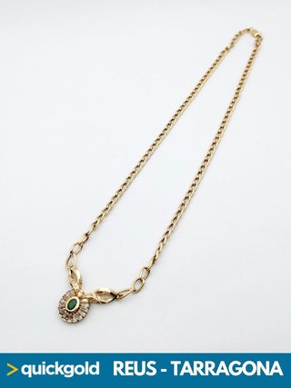 035-02-00409 GARGANTILLA ORO 18K CIRCONITAS 50CM