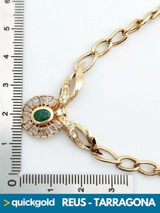 035-02-00409 GARGANTILLA ORO 18K CIRCONITAS 50CM