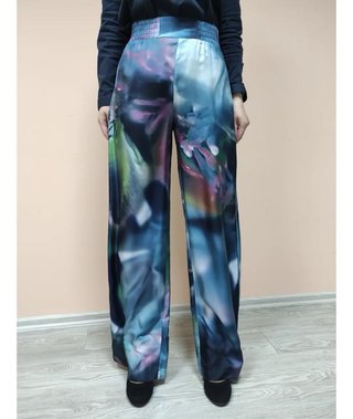 Pantaloni Max Mara Seta Stampa Vintage