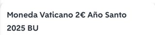 Moneda Vaticano 2€ 2025 BU - Pumu