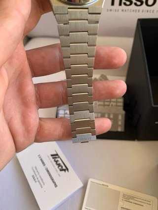 Tissot PRX Reloj Azul y Plateado