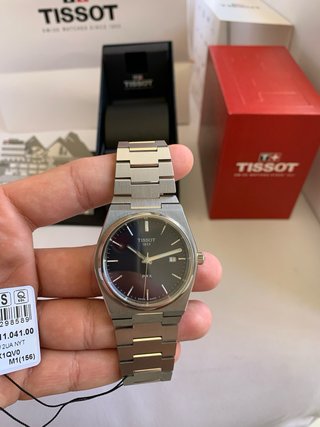 Tissot PRX Reloj Azul y Plateado