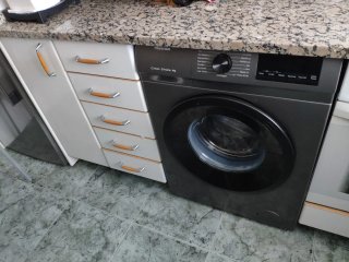 Muebles de cocina madera y cristal
