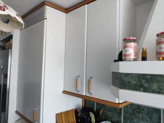 Muebles de cocina madera y cristal