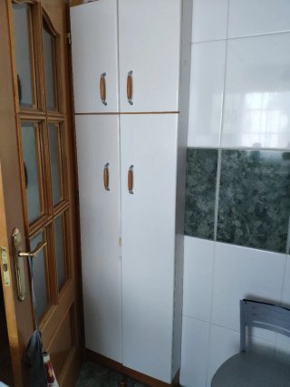Muebles de cocina madera y cristal