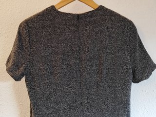 Vestido Lana Espiga Gris Adolfo Dominguez Midi