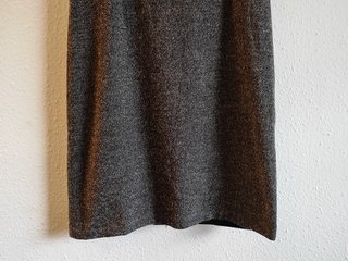 Vestido Lana Espiga Gris Adolfo Dominguez Midi