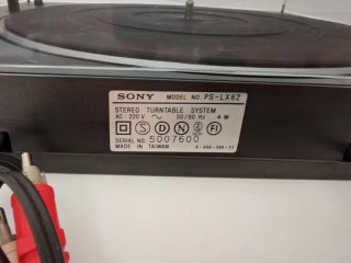 Giradischi Sony PS-LX62 Nero Automatico