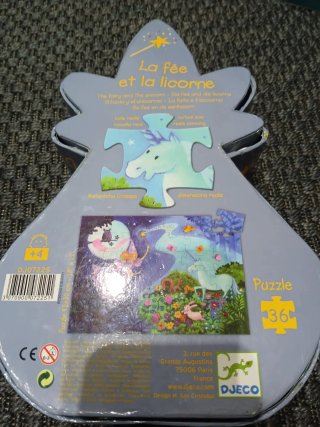 Puzzle Hada y Unicornio 36 piezas Djeco