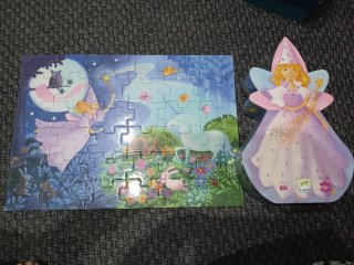 Puzzle Hada y Unicornio 36 piezas Djeco