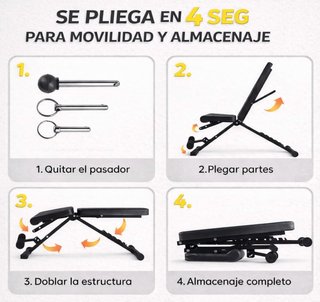 Banco de pesas plegable T-LOVENDO