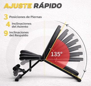 Banco de pesas plegable T-LOVENDO