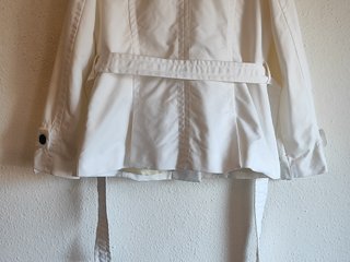 Trench Zara Woman Corta Blanca Talla XL