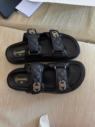 Chanel Sandalias Talla 40 Negras
